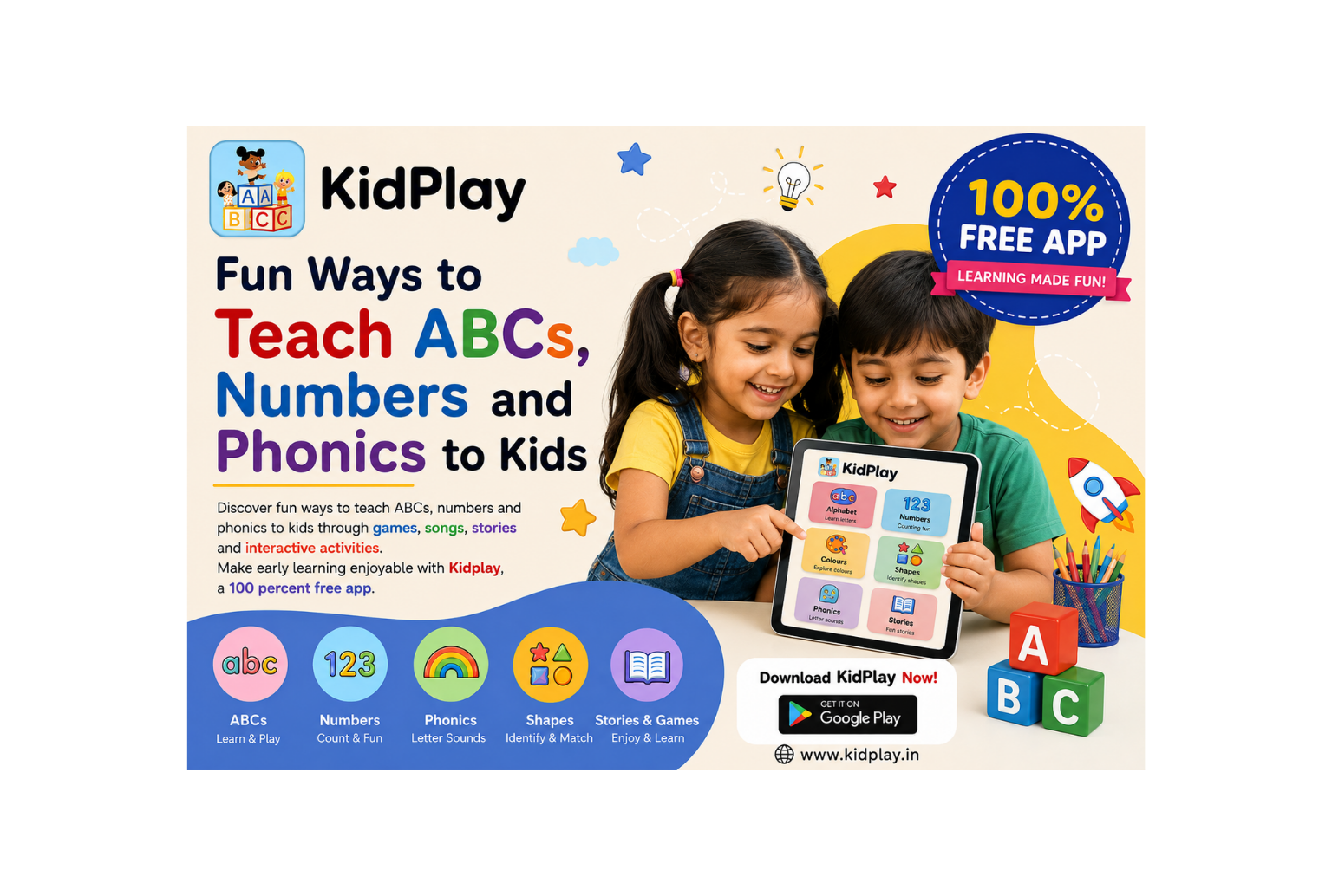 Fun Ways to Teach ABCs, Numbers and Phonics to Kids